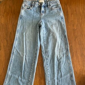 PacSun Light Blue High-Rise Wide Leg Jeans